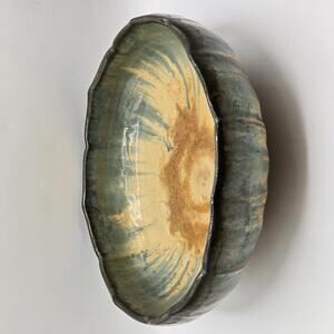 Vintage/Antique Fulper Footed Bowl with Fluted Sides